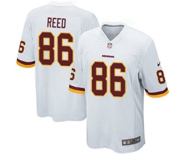 Men's Nike Washington Redskins #86 Jordan Reed Game White NFL Jersey