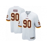 Men's Nike Washington Redskins #90 Ziggy Hood Game White NFL Jersey