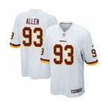 Men's Nike Washington Redskins #93 Jonathan Allen Game White NFL Jersey