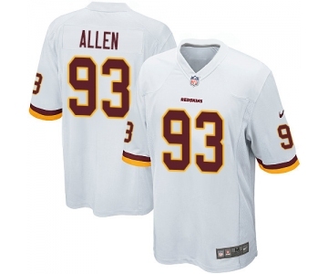 Men's Nike Washington Redskins #93 Jonathan Allen Game White NFL Jersey