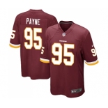 Men's Nike Washington Redskins #95 Da'Ron Payne Game Burgundy Red Team Color NFL Jersey