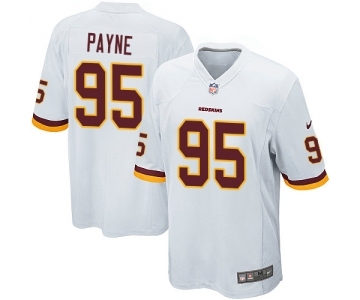 Men's Nike Washington Redskins #95 Da'Ron Payne Game White NFL Jersey