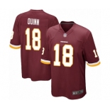 Men's Washington Redskins #18 Trey Quinn Game Burgundy Red Team Color Football Jersey