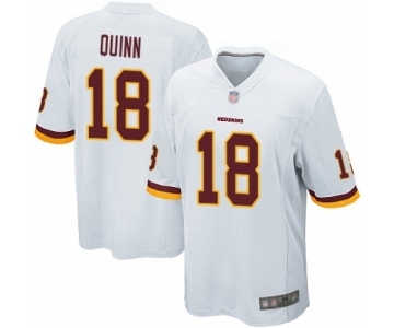 Men's Washington Redskins #18 Trey Quinn Game White Football Jersey