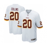 Men's Washington Redskins #20 Landon Collins Game White Football Jersey