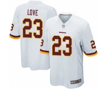 Men's Washington Redskins #23 Bryce Love Game White Football Jersey