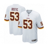 Men's Washington Redskins #53 Jon Bostic Game White Football Jersey