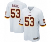 Men's Washington Redskins #53 Jon Bostic Game White Football Jersey