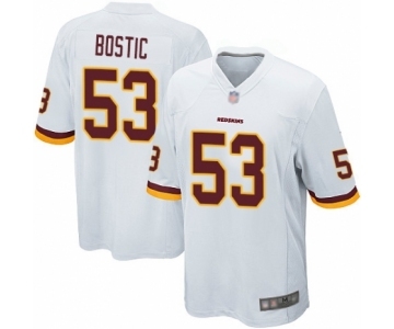 Men's Washington Redskins #53 Jon Bostic Game White Football Jersey