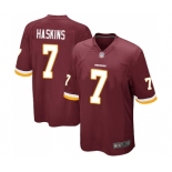 Men's Washington Redskins #7 Dwayne Haskins Game Burgundy Red Team Color Football Jersey