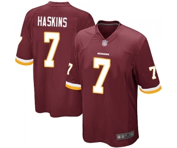 Men's Washington Redskins #7 Dwayne Haskins Game Burgundy Red Team Color Football Jersey