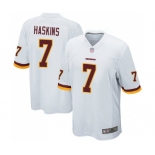 Men's Washington Redskins #7 Dwayne Haskins Game White Football Jersey