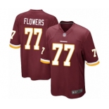 Men's Washington Redskins #77 Ereck Flowers Game Burgundy Red Team Color Football Jersey