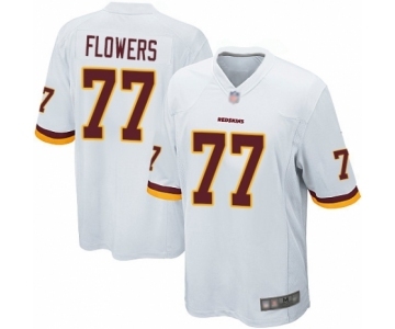 Men's Washington Redskins #77 Ereck Flowers Game White Football Jersey