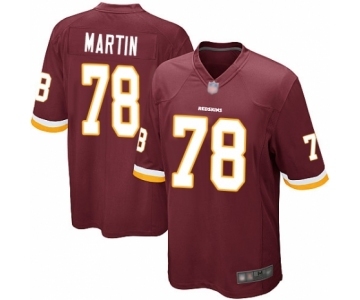 Men's Washington Redskins #78 Wes Martin Game Burgundy Red Team Color Football Jersey