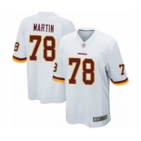 Men's Washington Redskins #78 Wes Martin Game White Football Jersey