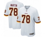 Men's Washington Redskins #78 Wes Martin Game White Football Jersey