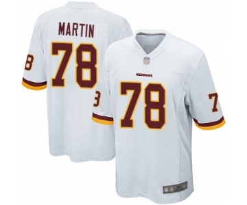 Men's Washington Redskins #78 Wes Martin Game White Football Jersey