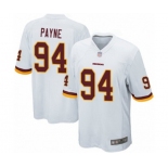 Men's Washington Redskins #94 Da'Ron Payne Game White Football Jersey