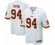 Men's Washington Redskins #94 Da'Ron Payne Game White Football Jersey