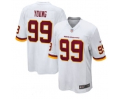 Men's Washington Redskins #99 Chase Young Game White 2020 New Football Jersey