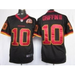 nike nfl jerseys washington redskins #10 griffiniii black [game 80th patch]