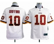 nike nfl jerseys washington redskins #10 griffiniii white[game]