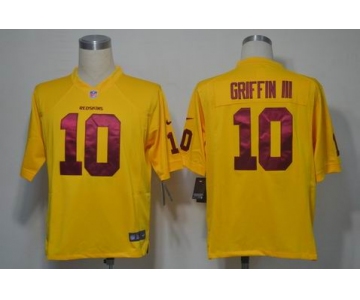 nike nfl jerseys washington redskins #10 griffiniii yellow[game]