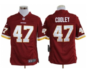 nike nfl jerseys washington redskins #47 cooley red[game]