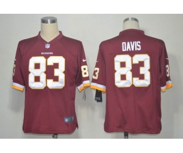 nike nfl jerseys washington redskins #83 davis red[game]