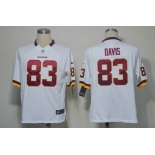 nike nfl jerseys washington redskins #83 davis white[game]