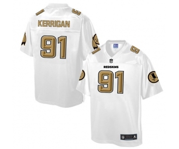 nike nfl jerseys washington redskins #91 kerrigan Pro Line White[game]