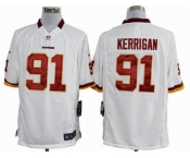 nike nfl jerseys washington redskins #91 kerrigan white[game]