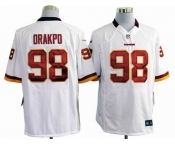 nike nfl jerseys washington redskins #98 orakpo white[game]