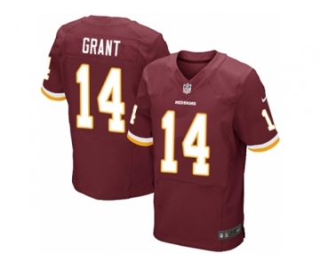 Men Nike Washington Redskins #14 Ryan Grant Elite Burgundy Red Team Color NFL Jersey