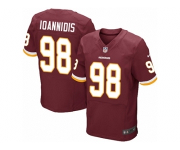 Men Nike Washington Redskins #98 Matthew Ioannidis Elite Burgundy Red Team Color NFL Jersey