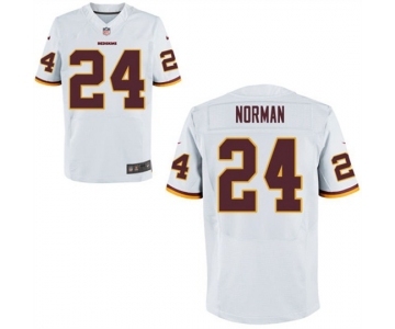 Men Washington Redskins #24 Josh Norman White Elite Jersey