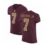 Men Washington Redskins #7 Dwayne Haskins Burgundy Red Alternate Vapor Untouchable Elite Player Football Jersey