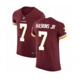 Men Washington Redskins #7 Dwayne Haskins Burgundy Red Team Color Vapor Untouchable Elite Player Football Jersey