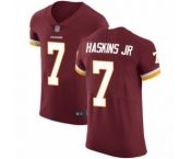 Men Washington Redskins #7 Dwayne Haskins Burgundy Red Team Color Vapor Untouchable Elite Player Football Jersey