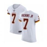 Men Washington Redskins #7 Dwayne Haskins White Vapor Untouchable Elite Player Football Jersey