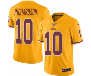 Men's Nike Washington Redskins #10 Paul Richardson Elite Gold Rush Vapor Untouchable NFL Jersey