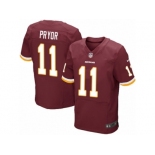 Men's Nike Washington Redskins #11 Terrelle Pryor Elite Burgundy Red Team Color NFL Jersey