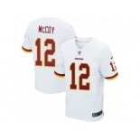 Men's Nike Washington Redskins #12 Colt McCoy Elite White NFL Jersey