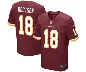 Men's Nike Washington Redskins #18 Josh Doctson Elite Burgundy Red Team Color NFL Jersey