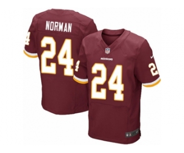 Men's Nike Washington Redskins #24 Josh Norman Elite Burgundy Red Team Color NFL Jersey