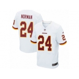 Men's Nike Washington Redskins #24 Josh Norman Elite White NFL Jersey