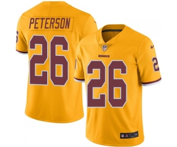 Men's Nike Washington Redskins #26 Adrian Peterson Elite Gold Rush Vapor Untouchable NFL Jersey