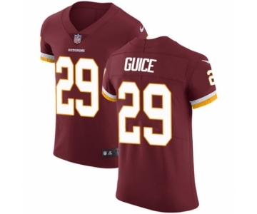 Men's Nike Washington Redskins #29 Derrius Guice Burgundy Red Team Color Vapor Untouchable Elite Player NFL Jersey