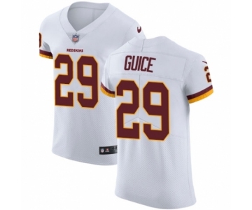 Men's Nike Washington Redskins #29 Derrius Guice White Vapor Untouchable Elite Player NFL Jersey